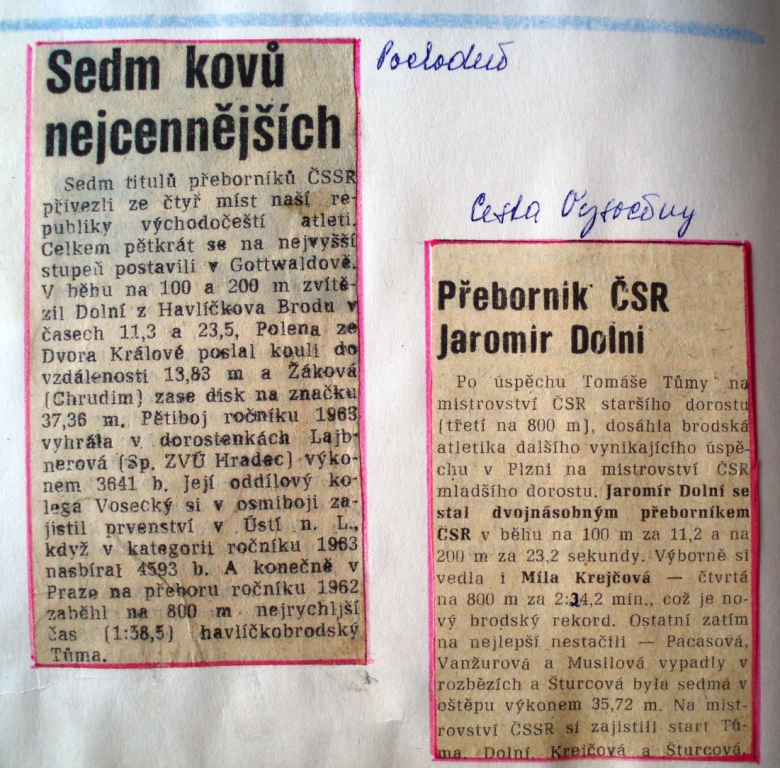 20. Z výsledků M ČSR a M ČSSR