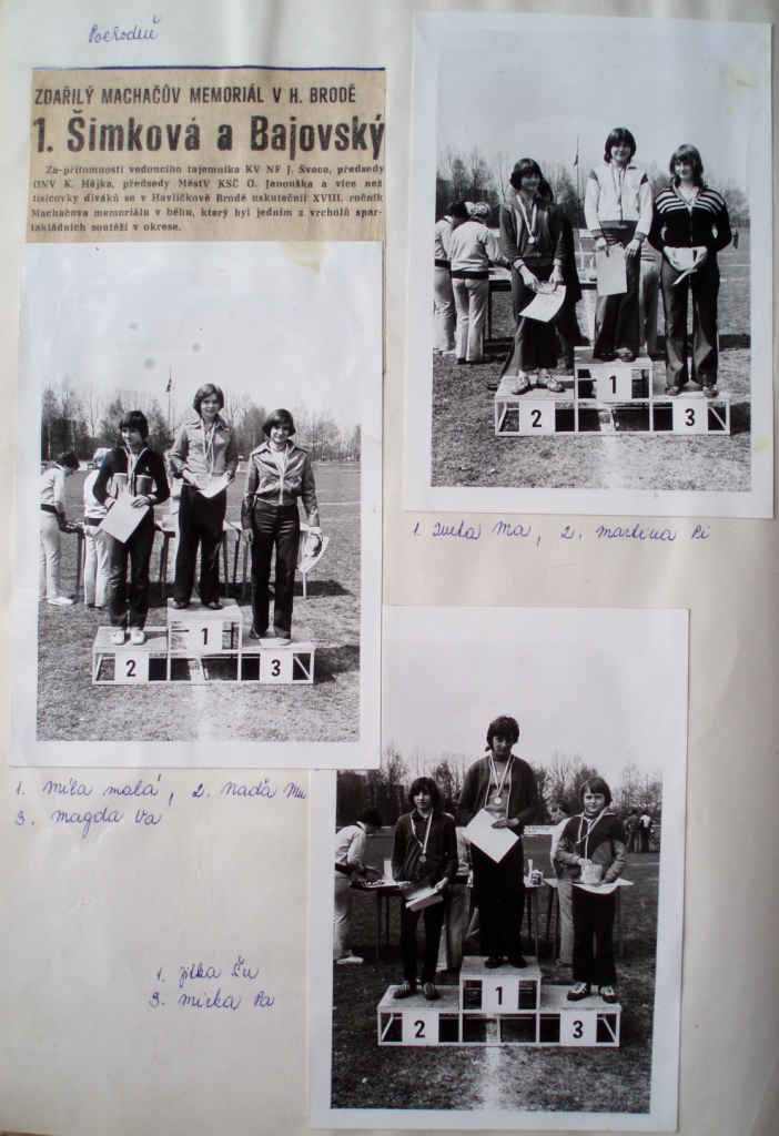 14. Z Machačova memoriálu. Vítězové -  Iveta Matějková, Míla Krejčová, Jitka Šulcová