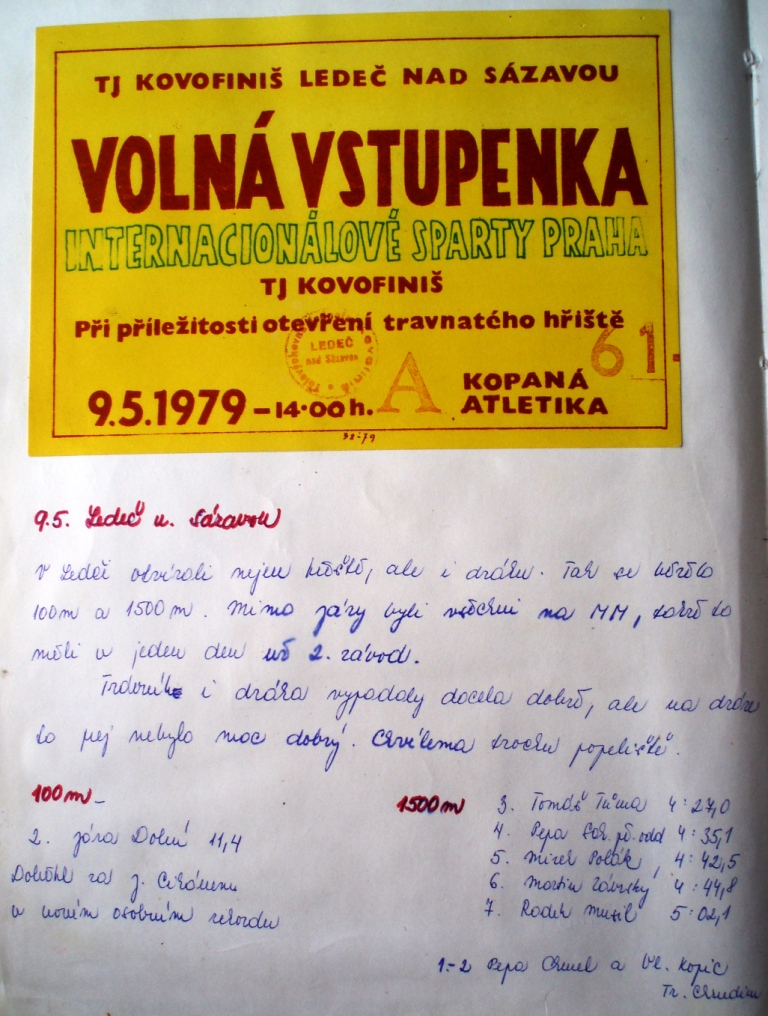 15. Sláva v Ledči n. S. při otevření rekonstruovaného stadionu
